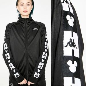 Sale⭐️ NWT Disney x Kappa Track Jacket Mickey Unisex Small Black